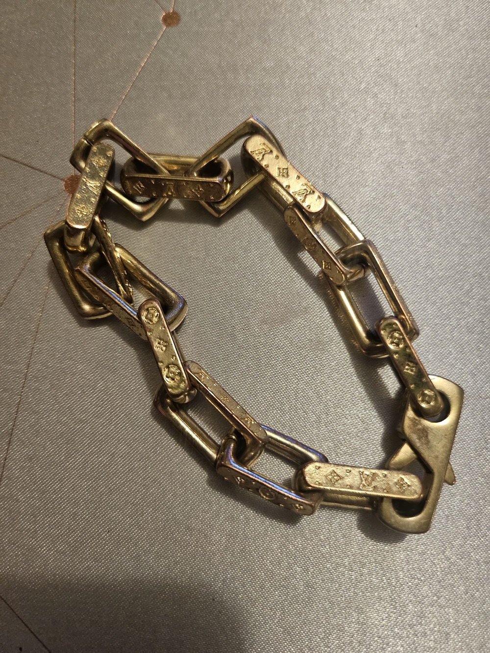 Louis Vuitton Gold-Tone Chain Link Bracelet - Women Accessories